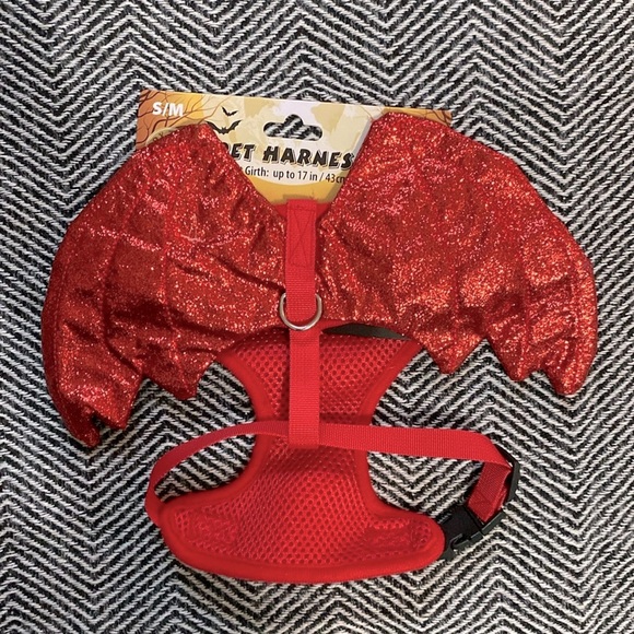 toy time dog Other - Halloween pet harness devil wings